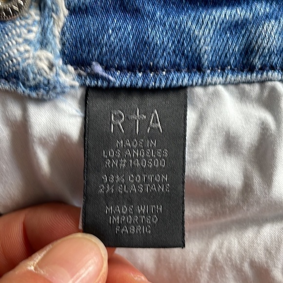 rta Gypsy Distressed Two Tone Skinny Jeans Size 29 - Picture 8 of 12